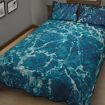 Ocean Surface Print Quilt Bed Set