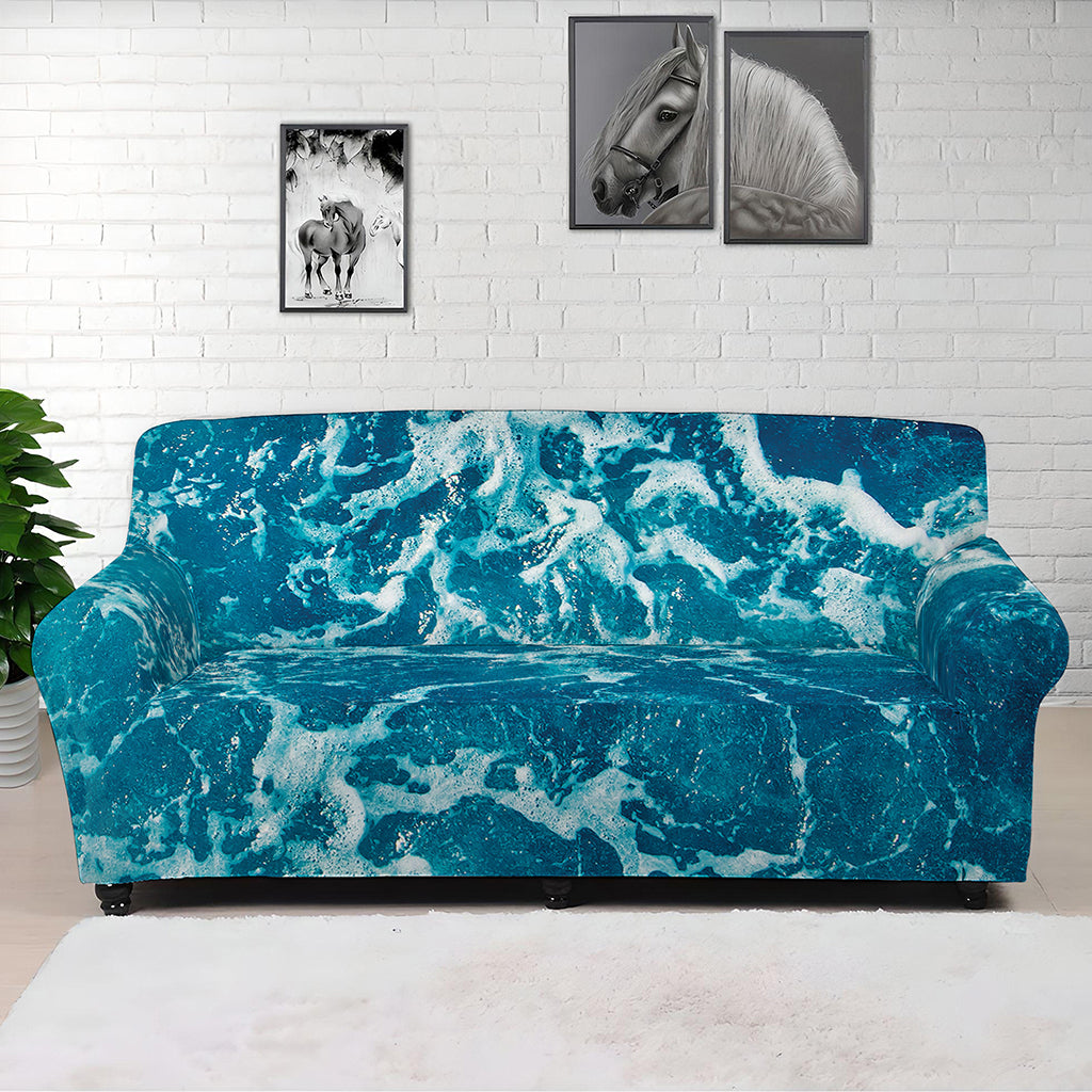 Ocean Surface Print Sofa Cover