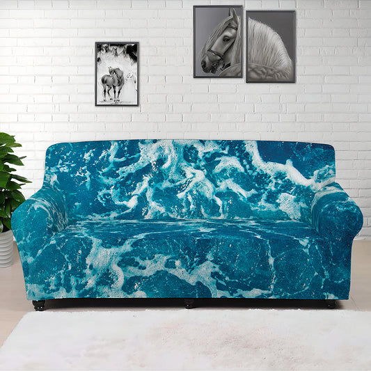 Ocean Surface Print Sofa Cover