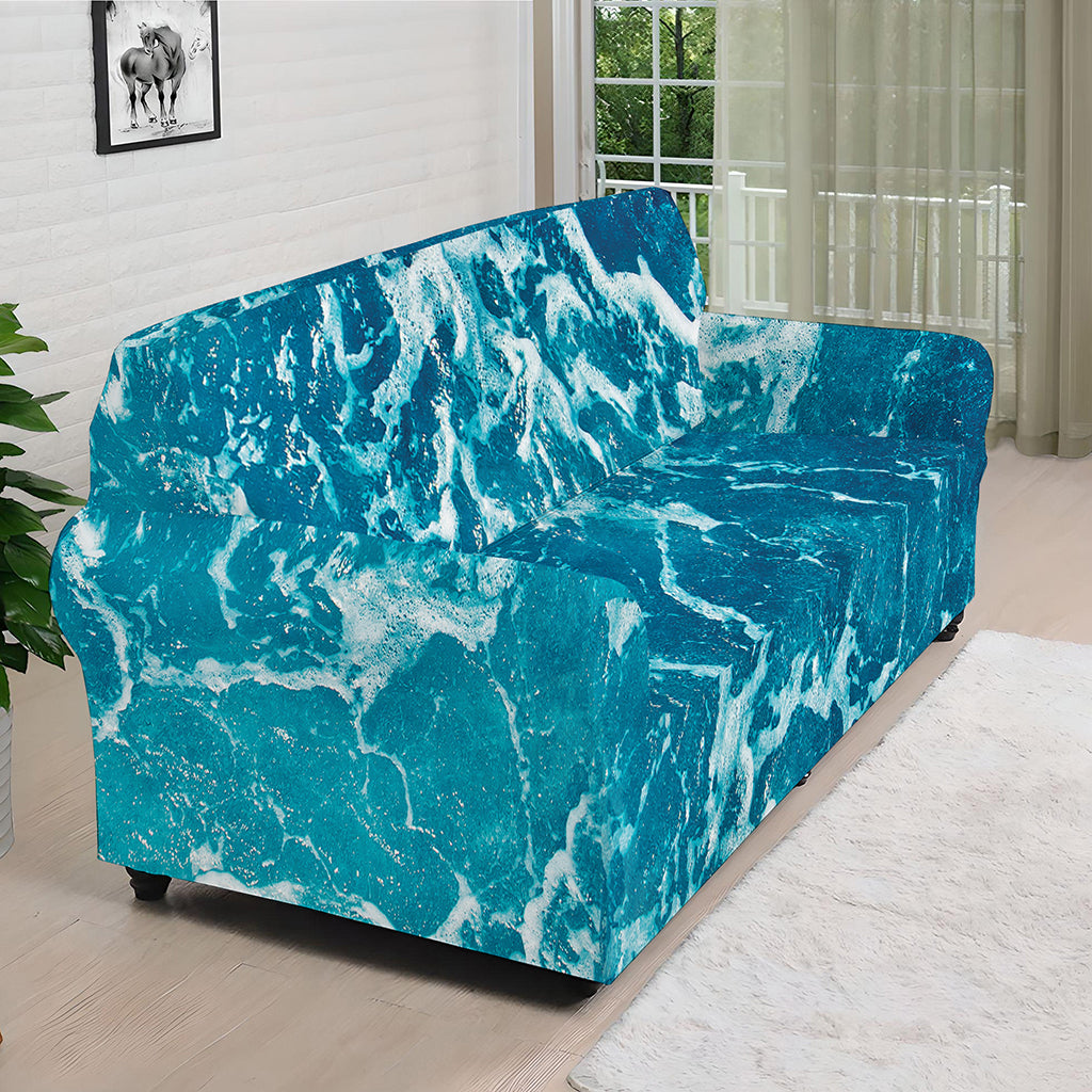 Ocean Surface Print Sofa Cover