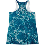 Ocean Surface Print Women's Racerback Tank Top