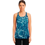 Ocean Surface Print Women's Racerback Tank Top