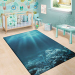 Ocean Underwater Print Area Rug