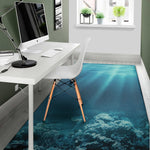 Ocean Underwater Print Area Rug