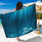 Ocean Underwater Print Beach Sarong Wrap