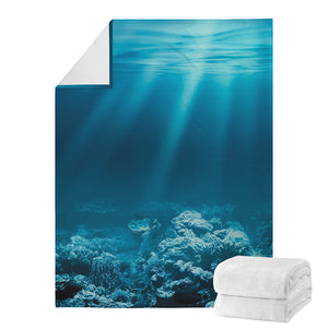 Ocean Underwater Print Blanket