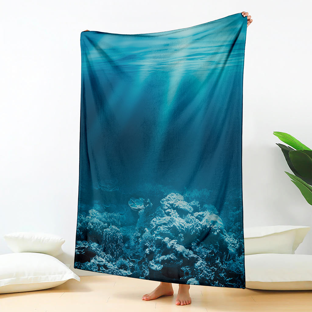 Ocean Underwater Print Blanket