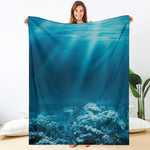 Ocean Underwater Print Blanket