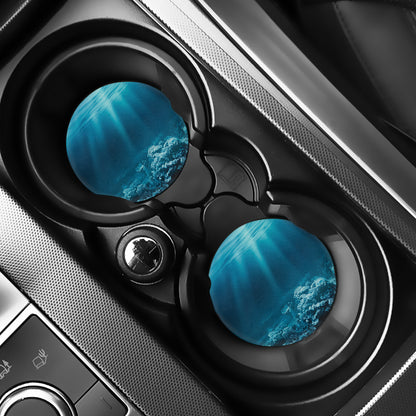 Ocean Underwater Print Car Coasters
