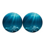 Ocean Underwater Print Car Coasters