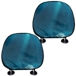 Ocean Underwater Print Car Headrest Covers