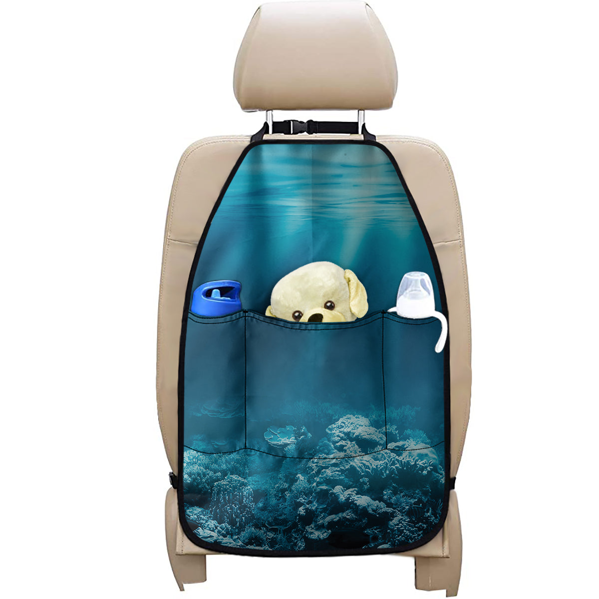 Ocean Underwater Print Car Seat Organizers