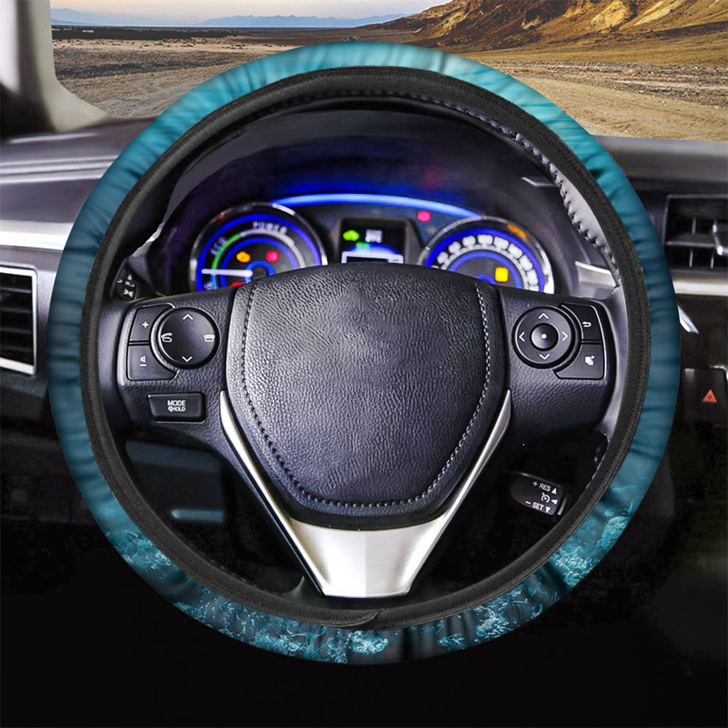 Ocean Underwater Print Car Steering Wheel Cover