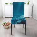 Ocean Underwater Print Dining Chair Slipcover