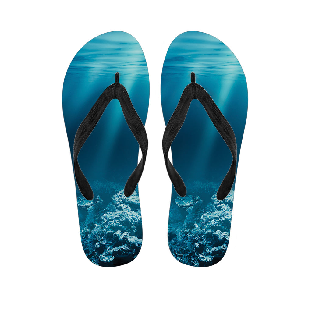 Ocean Underwater Print Flip Flops