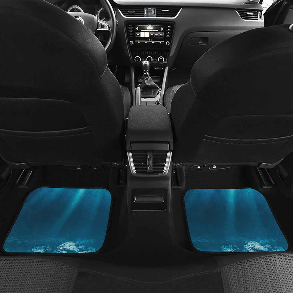 Ocean Underwater Print Front and Back Car Floor Mats