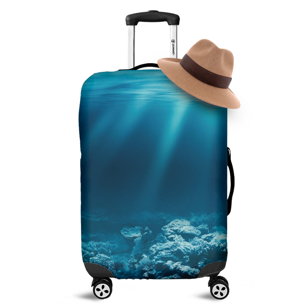 Ocean Underwater Print Luggage Cover