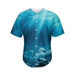 Ocean Underwater Print Men's Baseball Jersey