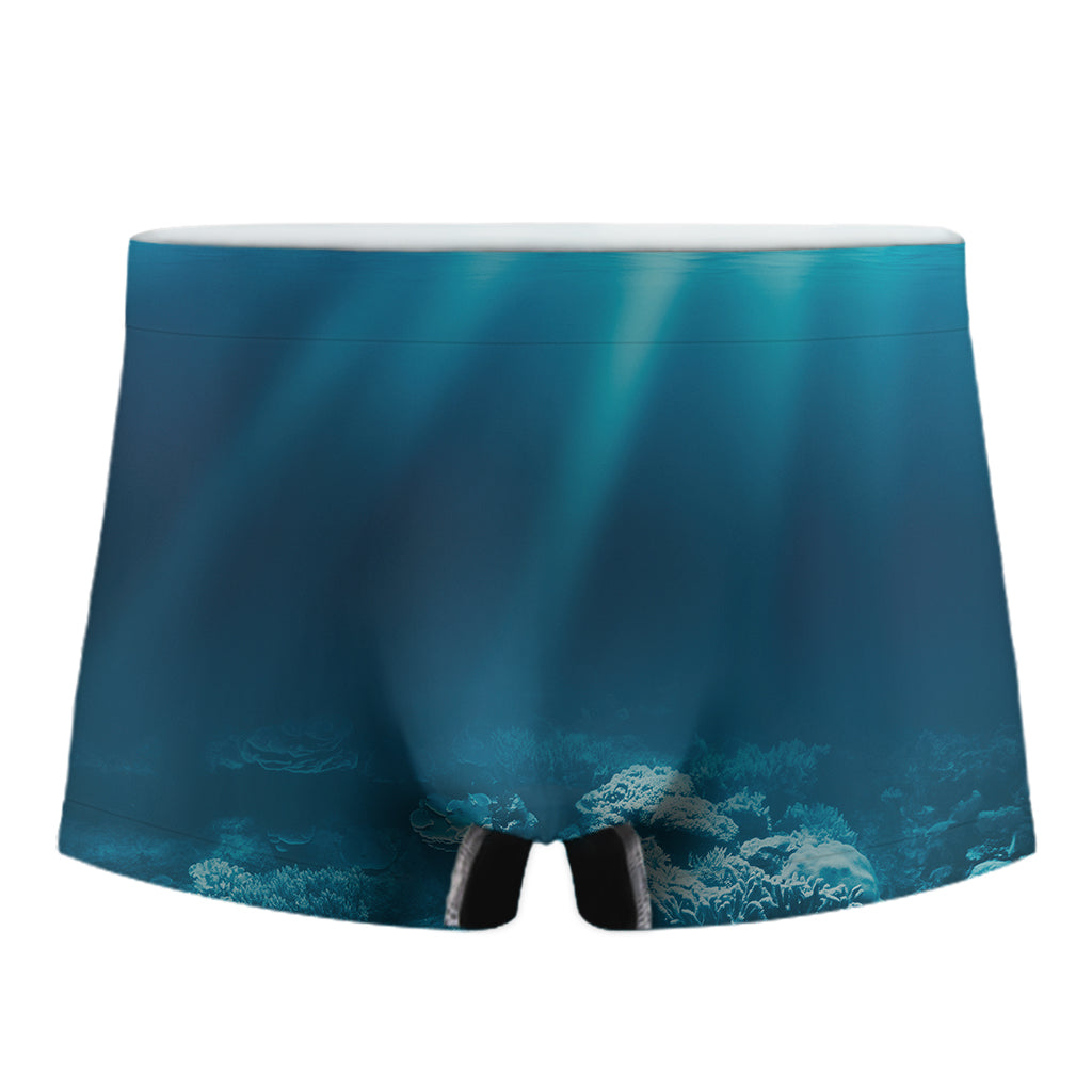 Ocean Underwater Print Men's Boxer Briefs