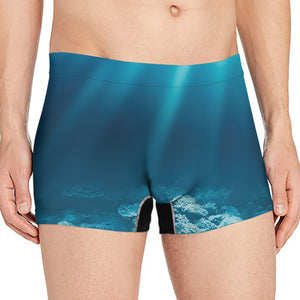 Ocean Underwater Print Men's Boxer Briefs