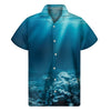 Ocean Underwater Print Men's Short Sleeve Shirt