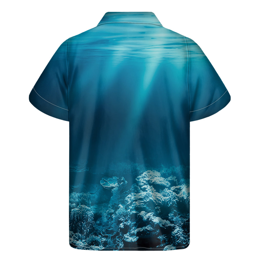 Ocean Underwater Print Men's Short Sleeve Shirt