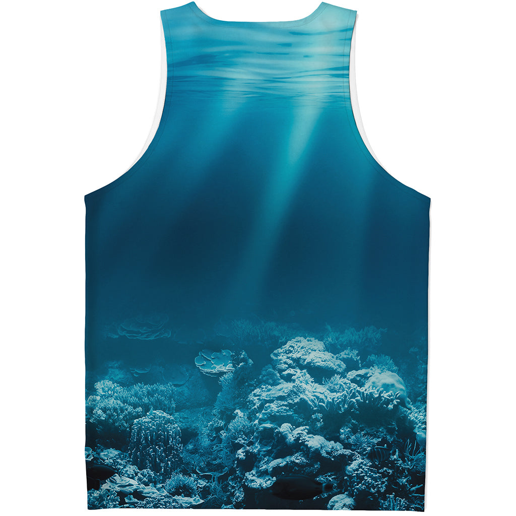 Ocean Underwater Print Men's Tank Top