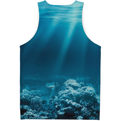 Ocean Underwater Print Men's Tank Top