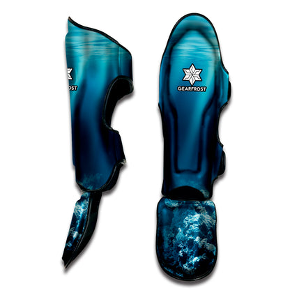 Ocean Underwater Print Muay Thai Shin Guard