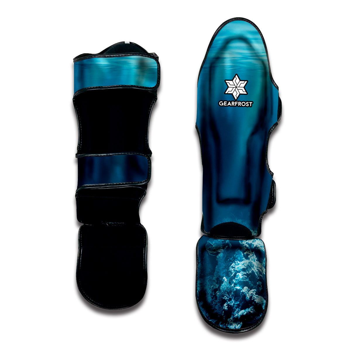 Ocean Underwater Print Muay Thai Shin Guard