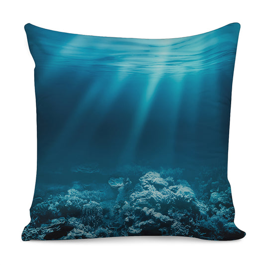 Ocean Underwater Print Pillow Cover