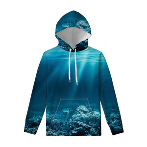 Ocean Underwater Print Pullover Hoodie