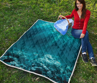 Ocean Underwater Print Quilt