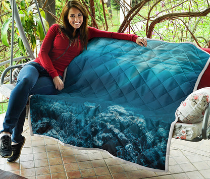 Ocean Underwater Print Quilt