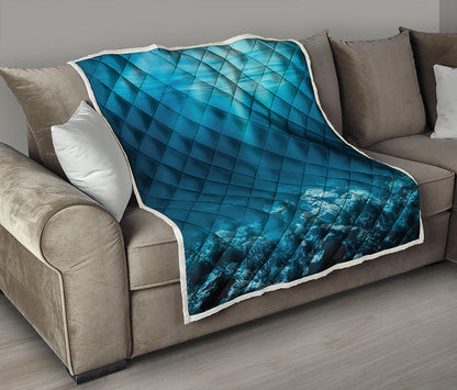 Ocean Underwater Print Quilt