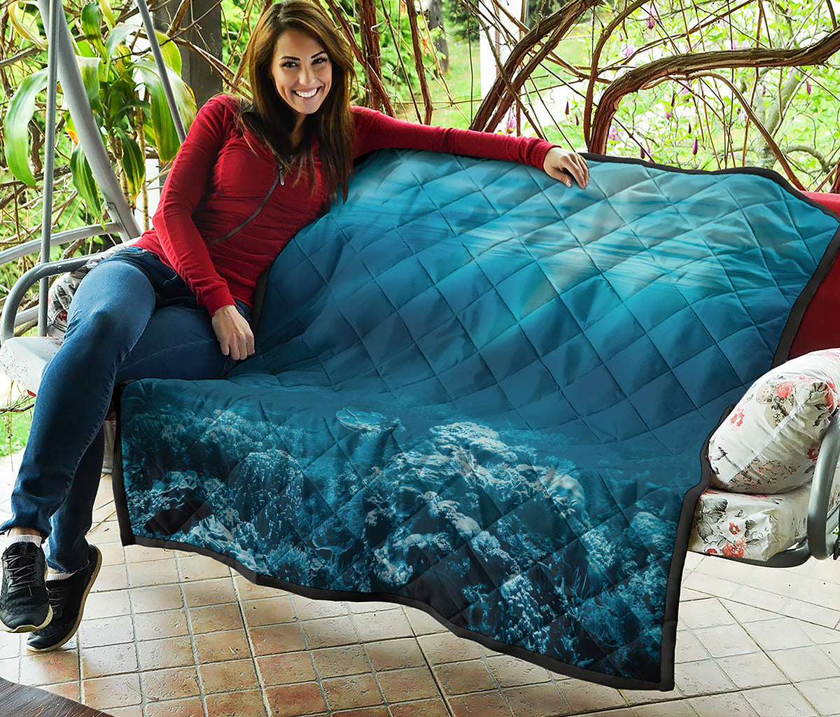 Ocean Underwater Print Quilt
