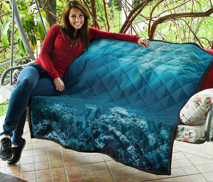 Ocean Underwater Print Quilt