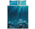 Ocean Underwater Print Quilt Bed Set