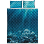 Ocean Underwater Print Quilt Bed Set