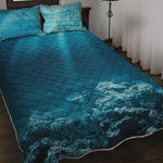 Ocean Underwater Print Quilt Bed Set