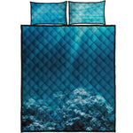 Ocean Underwater Print Quilt Bed Set