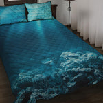 Ocean Underwater Print Quilt Bed Set