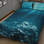 Ocean Underwater Print Quilt Bed Set