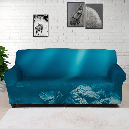 Ocean Underwater Print Sofa Cover
