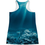 Ocean Underwater Print Women's Racerback Tank Top