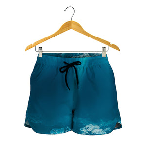 Ocean Underwater Print Women's Shorts