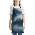 Ocean Wave Print Apron