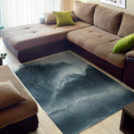 Ocean Wave Print Area Rug