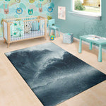Ocean Wave Print Area Rug