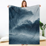Ocean Wave Print Blanket